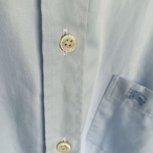 Burberry classic women's baby blue shirt used, size XL