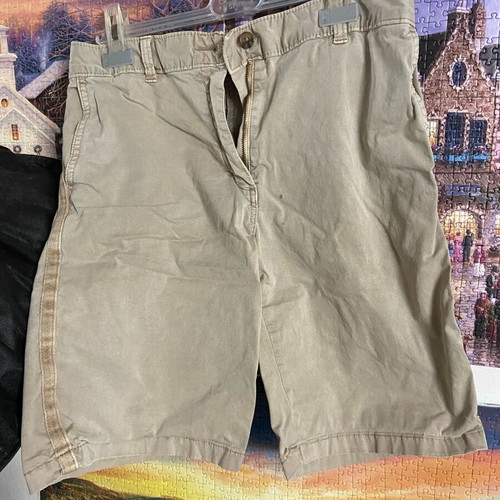 Bermuda shorts used, summer style, size M, beige