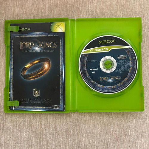 Lord of the Rings Fellowship of the Ring Xbox Original used English complete