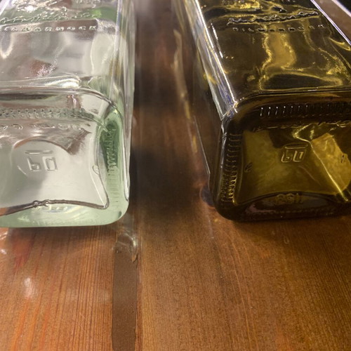 Johnnie Walker συλλεκτικά άδεια μπουκάλια Gold Label 18yo Centenary και Green Label 15yo μεταχειρισμένα