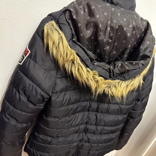 Funky Buddha women's black jacket size S with lining and hood