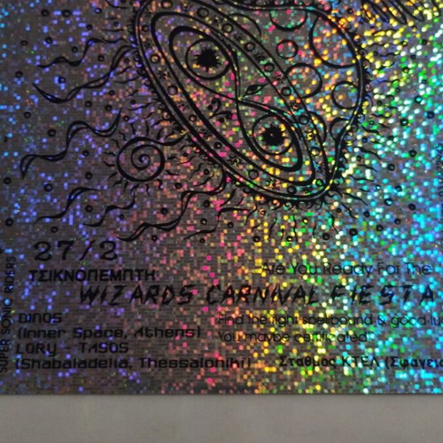 Wizards Carnival Fiesta Flyer 2 αυτοκόλλητα σαν καινούργια, πακέτο