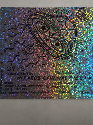 Wizards Carnival Fiesta Flyer 2 αυτοκόλλητα σαν καινούργια, πακέτο