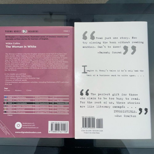 Classic literature set with The Woman in White and The World's Shortest Stories like new