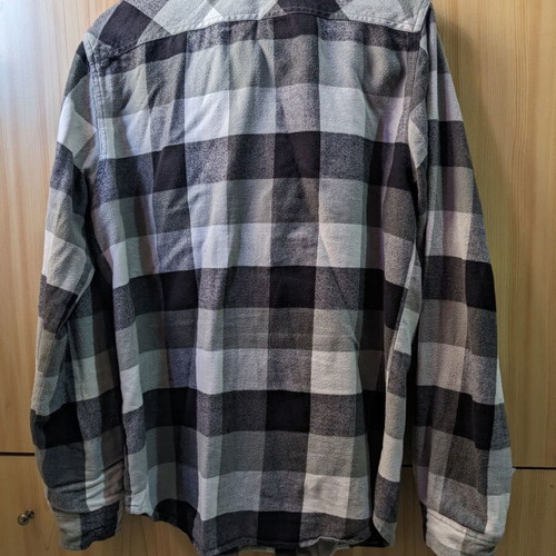 Vans shirt gray checkered S like new