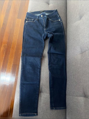 Massimo Dutti Jeans XS dark blue elastic slim fit like new