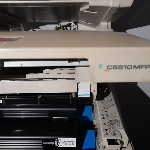Oki C5510MFP printer used, color laser with drum issue