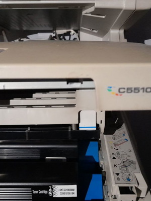 Oki C5510MFP printer used, color laser with drum issue