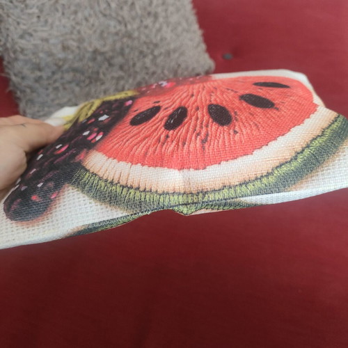 Summer bag with watermelon print
