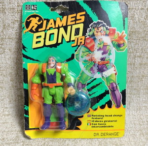 James Bond Jr Dr Derange Hasbro 1992 σφραγιστή καρτέλα