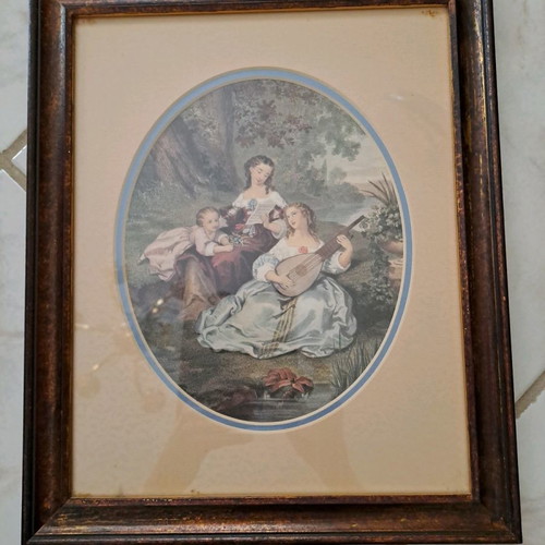 Vintage classic era frames like new, pack of 3, 34x28 cm