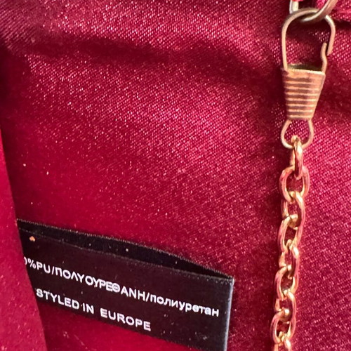 Achilleas shoulder bag envelope like new with gold chain pink purple