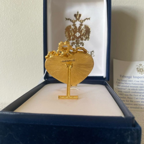 Fabergé Heart-Shaped Miniature Picture Frame New