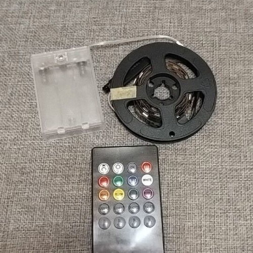 Led strip 2.4m like new with remote control and multiple light settings