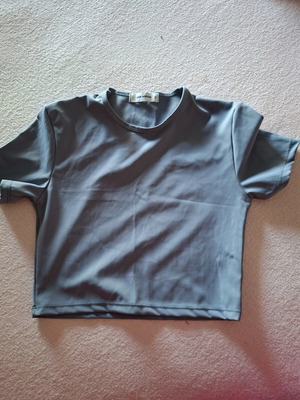Pink Woman elastic gray T-shirt size S new
