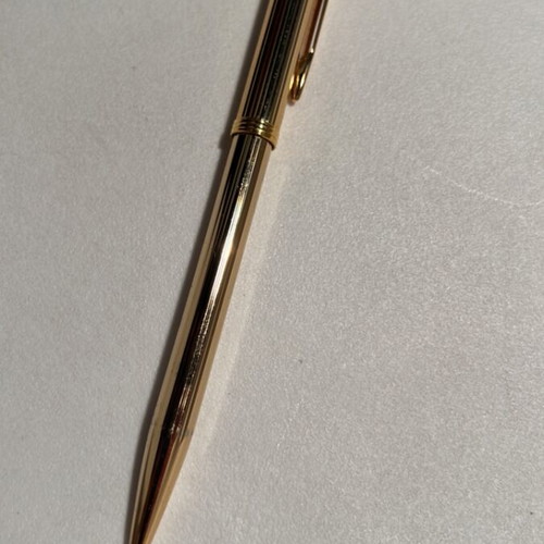 Waterman pen used, gold color, made in France