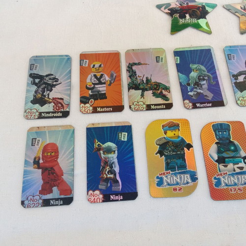 Metal tags pack with Lego Ninja, Gormiti, Brawl Stars, Battle Royale, Angry Birds