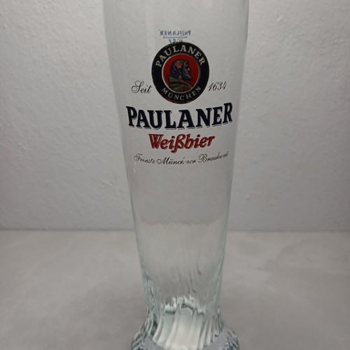 Paulaner Beer Glass 0.5l used, made in Germany
