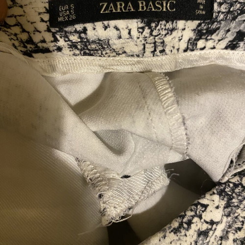 Zara Animal Print High Waist Ankle Pants like new, size S