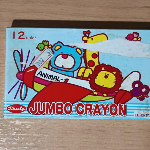 Vintage Liberty Jumbo Crayon 12 colors like new