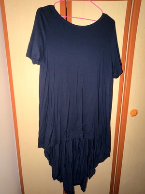 Caramella asymmetric navy blue dress tunic like new, S/M