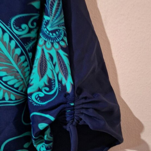 Swimwear top new, size XXL 58/60, blue and turquoise