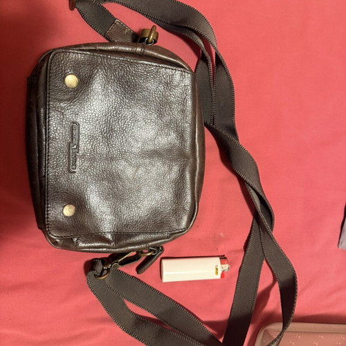 Camel Active leather shoulder bag brown, like new