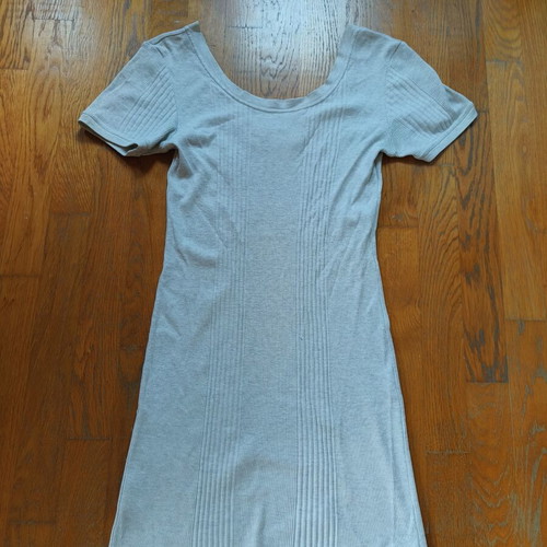 Women's dress like new, off white cream to gray color, size L