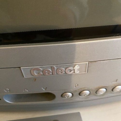 Celect 14’’ TV used with crypto decoder and remote control