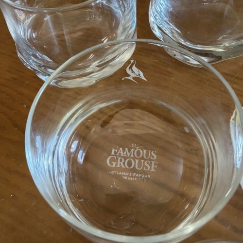 Famous Grouse whiskey glass set of 6