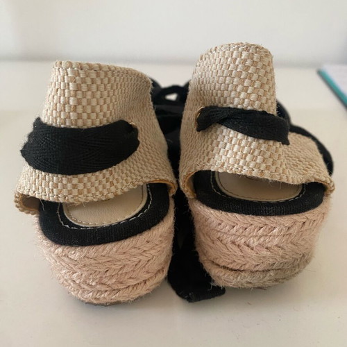 Shein flat espadrilles black used, size 38