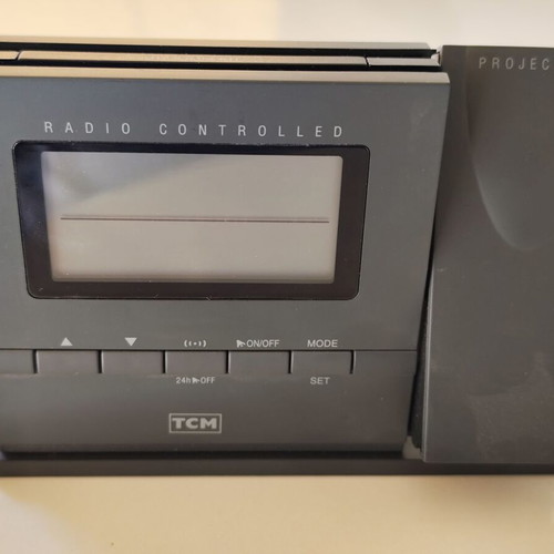 Digital Radio Controlled Alarm Clock TCM like new with time projection