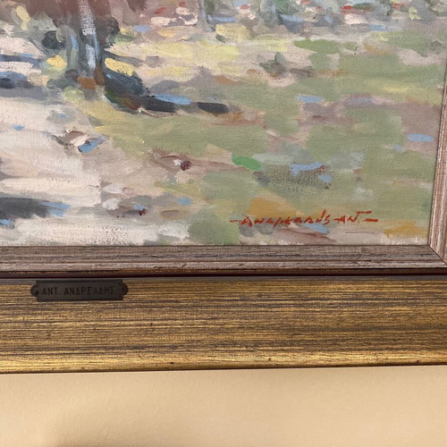Painting used by Andreadis in excellent condition