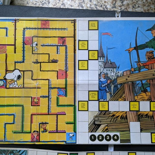 Board game used from 60s/70s with old cards
