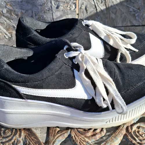 Platform shoes like new, size 39, white and black