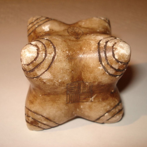 Chumpi carved natural stone from Peru used for important ceremonies