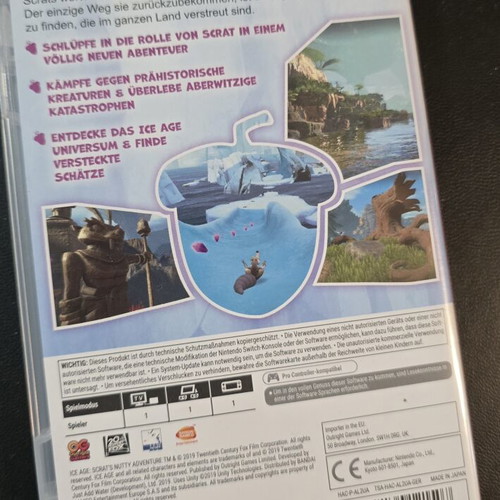 Ice Age Scrats Adventure Nintendo Switch game like new