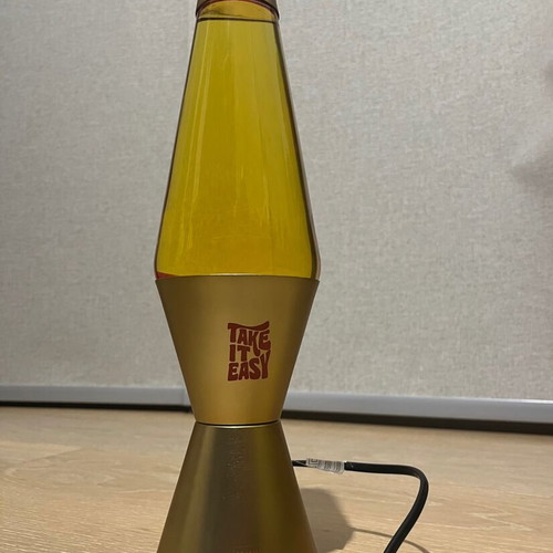 Legami Lava Lamp, red and yellow