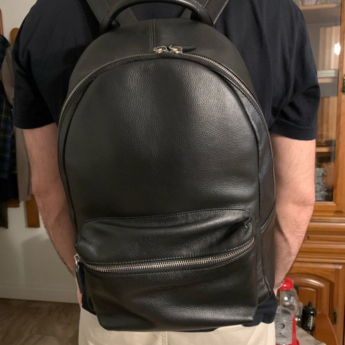 Picard leather backpack like new, black