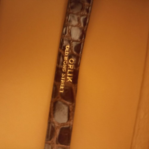Orlik Tobacco Case like new, brown leather from Old Bond Street London