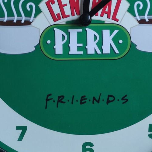 Friends Central Perk wall clock like new, analog