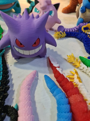 Gengar 3D εκτυπωμένη φιγούρα Pokemon συλλεκτική