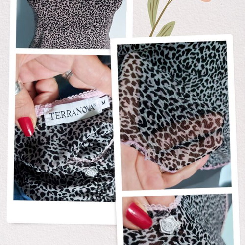 Terranova leopard print bustier top like new