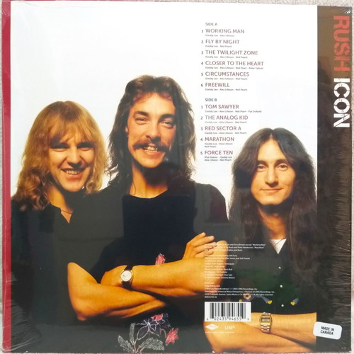 Rush Icon LP vinyl new, limited edition, reissue, white