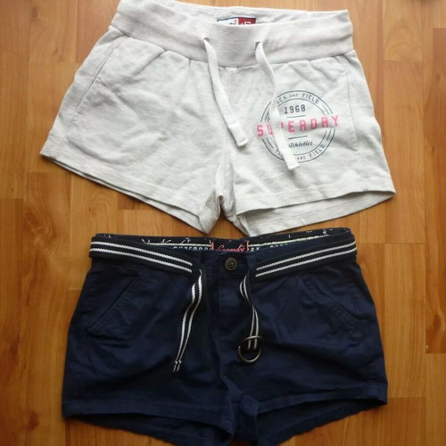 SuperDry women's teen shorts XS used, set of 2