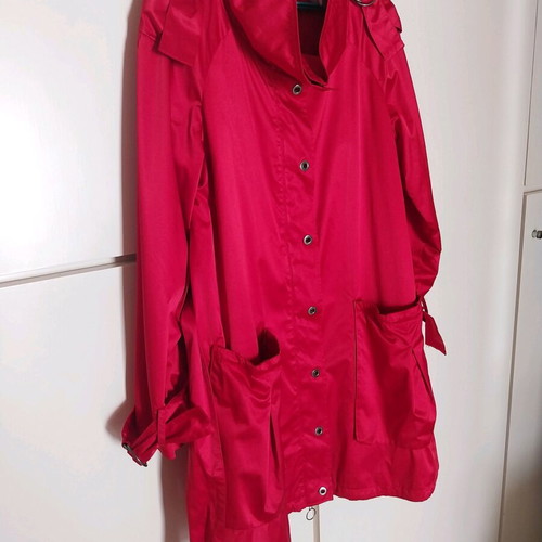 Trenchcoat Zara κόκκινο σαν καινούργιο, ελεύθερη γραμμή, μέγεθος L