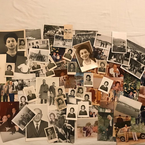 Set of old photos used