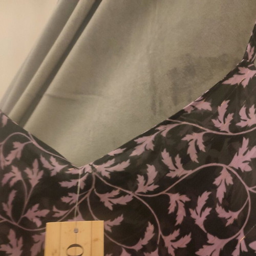 Benissimo blouse new black floral with adjustable straps