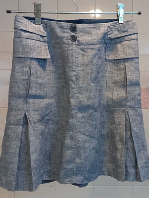 Mexx skirt used, size S, blue, linen