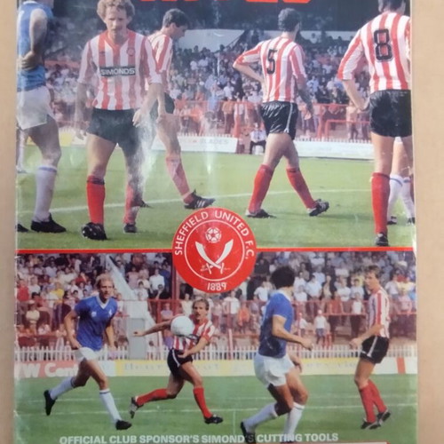 Sheffield United program used, 1983
